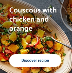 Couscous with chicken and orange